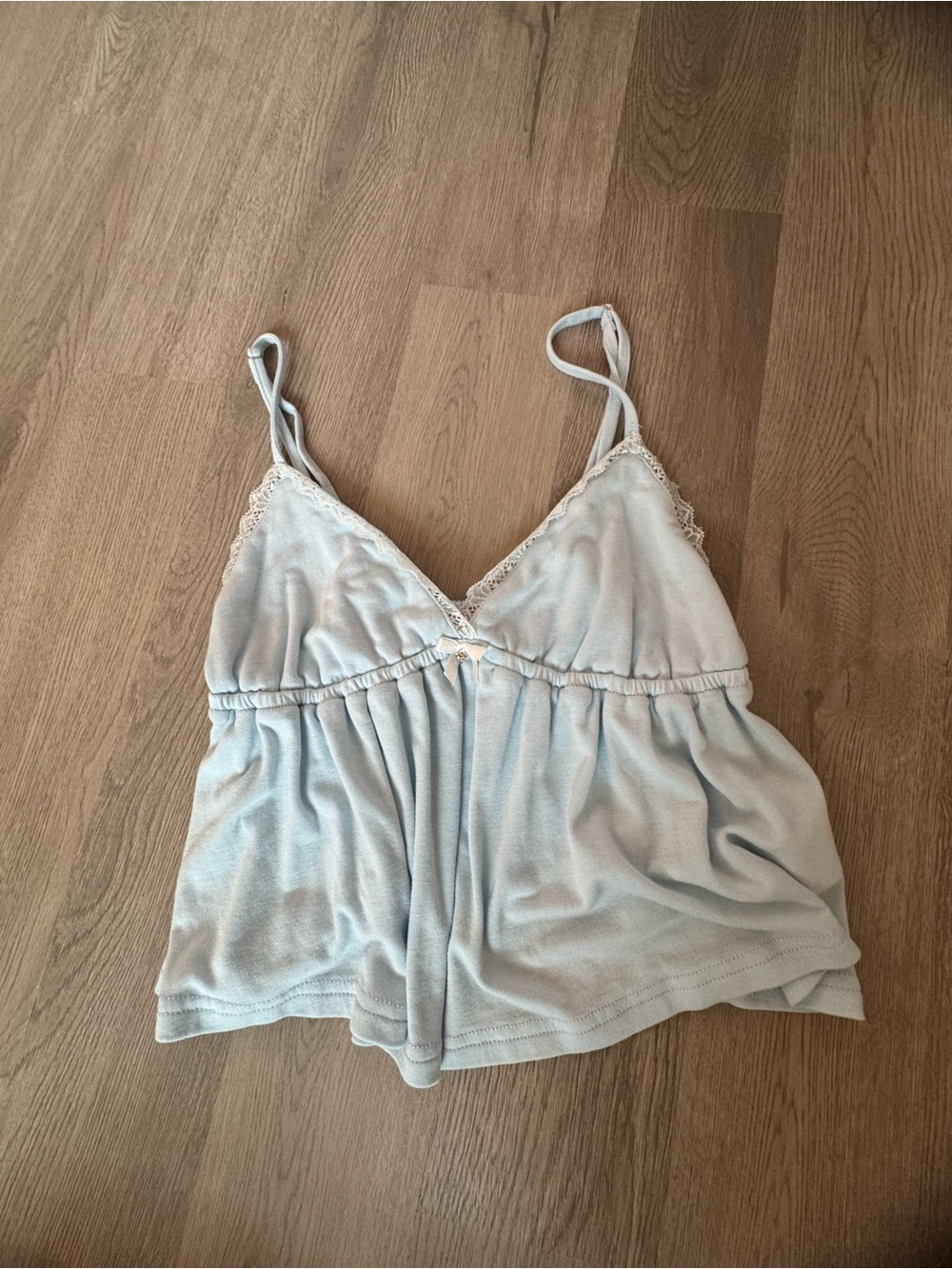 edikted baby blue babydoll top